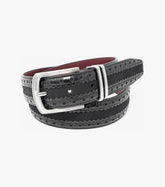 Stacy Adams Gustavo Mixed Material Belt by Stacy Adams Shoes