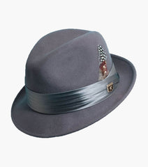ASH FEDORA Crushable Wool Felt Pinch Front Hat