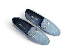 Stingray Embossed Horsebit Loafer Carrucci