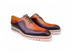 Stylish Two-Tone Brogue Oxford Carrucci