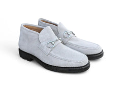 Suede Ankle Boot with Horsebit Carrucci