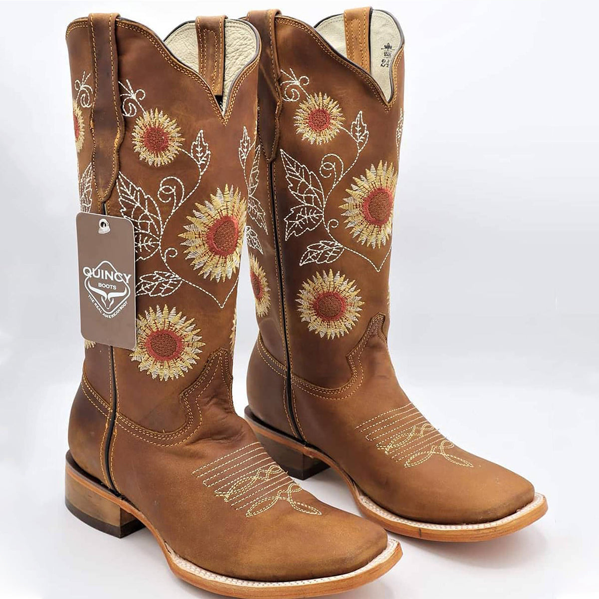 Sunflower square toe cowgirl boots
