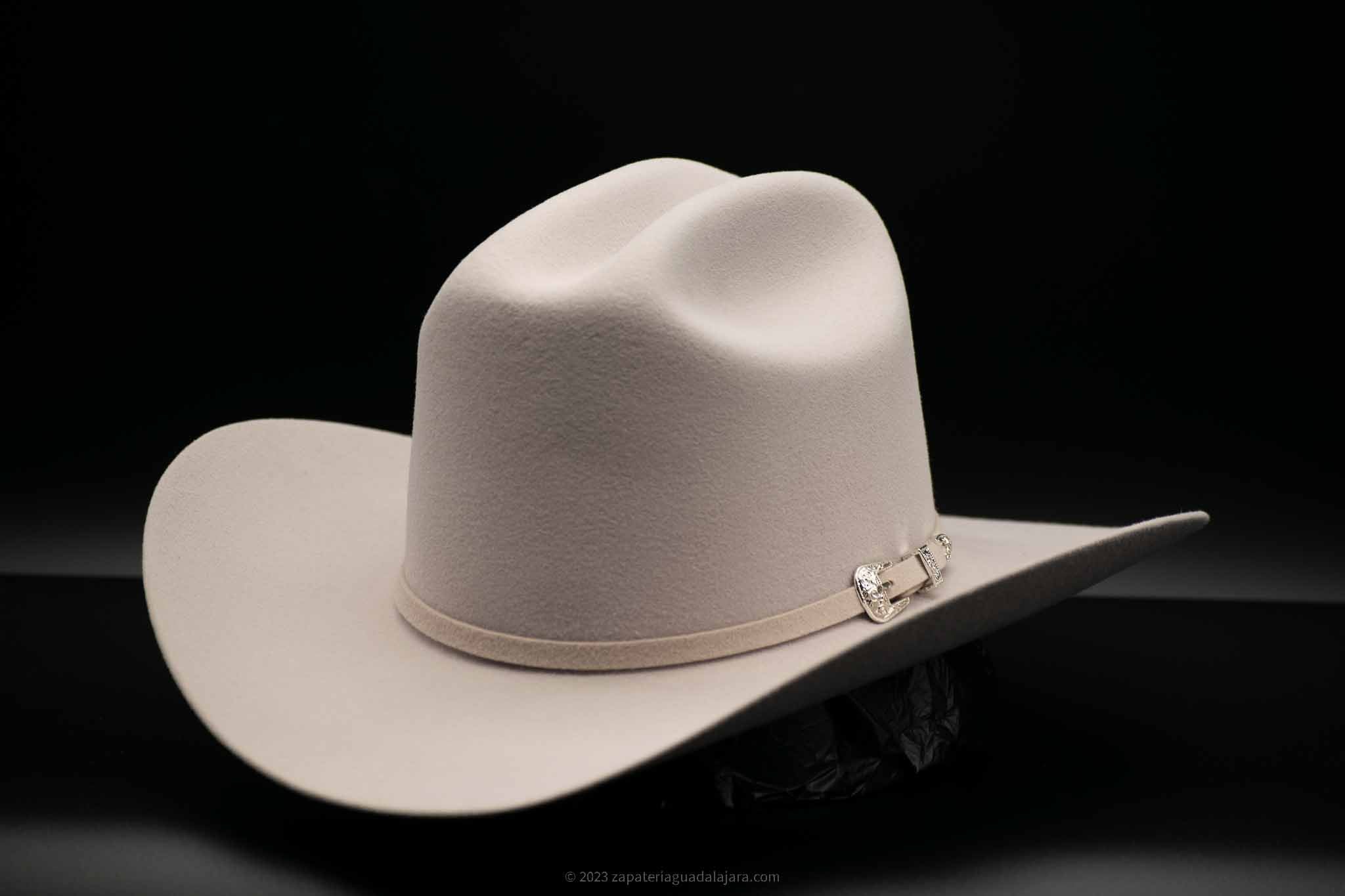 TENNESSEE 100X FELT HAT JULION SILVER BELLY | Genuine Leather Vaquero Boots and Cowboy Hats | Zapateria Guadalajara | Authentic Mexican Western Wear