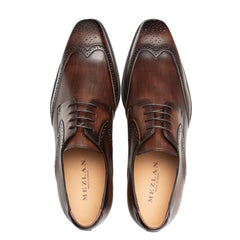 Tasso Wing Tip Derby Chestnut By Mezlan Made In Spain Brand