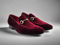 Velvet Buckle Loafer
