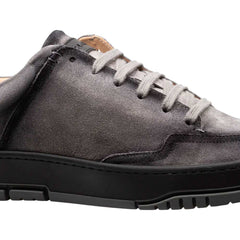 Men's Villani Suede Street Gray Sneaker By Mezlan Made In Spain Brand