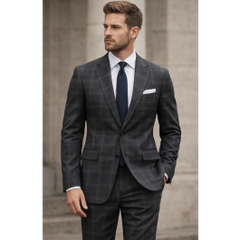 statement-men-s-2-piece-100-wool-modern-fit-suit-windowpane-plaid-pattern