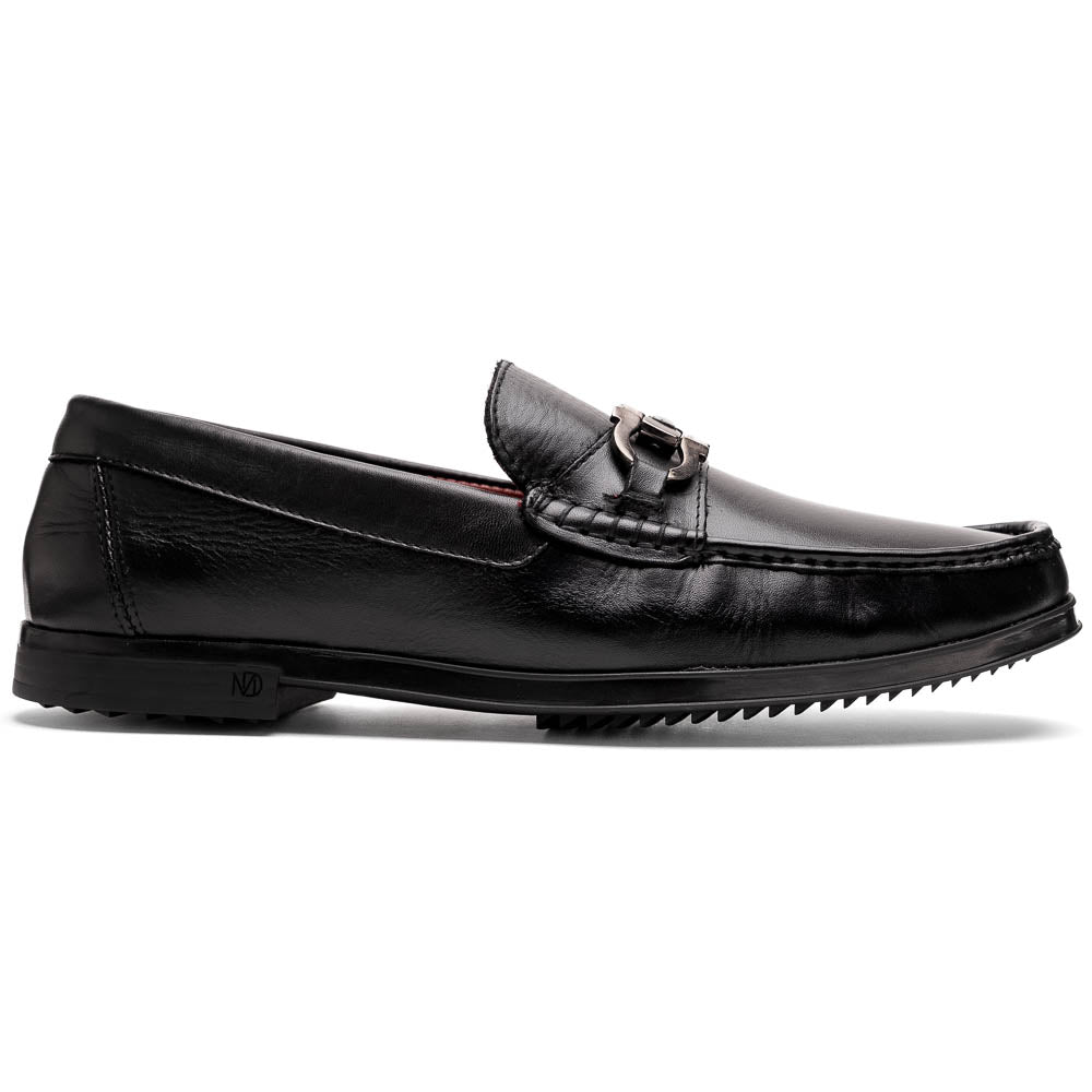 Atrani Black Calf Bit Loafer