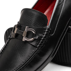 Atrani Black Calf Bit Loafer