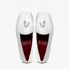 Aubiere White Ostrich Loafer