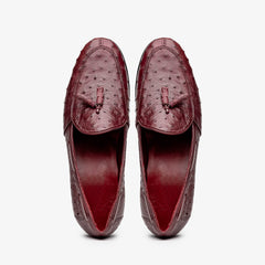 Aubiere Wine Ostrich Loafer