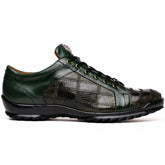 Marco Di Milano Bari Green Lizard Patchwork Sneakers