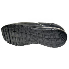 Belvedere Rexy III Black Ostrich Calfskin Bubble Soled Sneakers With Eyes