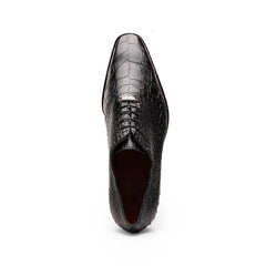 Marco Di Milano Bono Alligator Wholecut Oxfords Black