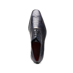Marco Di Milano Bono Alligator Wholecut Oxfords Navy