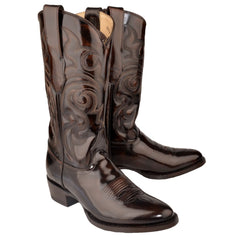 Botas de Cuero Vaqueras con Acabado Camaleon LAB-654207