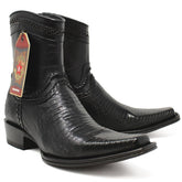 Botines de Armadillo Original Punta Europea Color Negro 76B0705