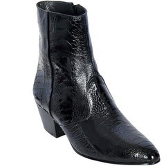 Botines Piel Avestruz Pata Horma Puntal LAB-630505