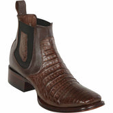 Botin Vaquero de Cocodrilo Caiman Panza Original Horma Cuadrada 82BV8207