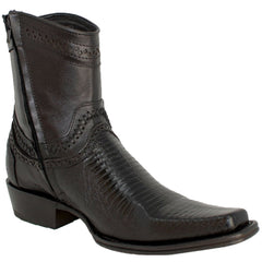 Botines de Armadillo Original Punta Europea Color Negro 76B0705