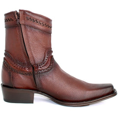 Botines de Cuero Original Punta Europea Cafe LAB-76B2716