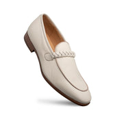 Parole Penny Loafer Calfskin Bone By Mezlan Made In Spain Brand
