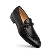 Parole Penny Loafer Calfskin Black By Mezlan Made In Spain Brand