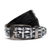 Marco_Di_Milano Caribe Belt Newspaper - Black Leather Loafer