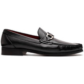 Marco Di Milano Cassarano Men's Calfskin Leather Loafers Black