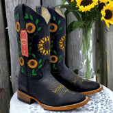 Women's Black Sunflower Boots