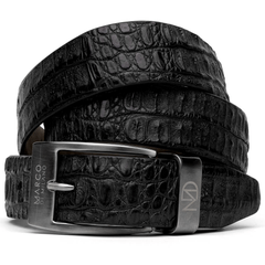 Marco_Di_Milano Riccardo Belt Black Leather Luxury Shoe