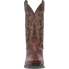 Dan Post Men's Bayou Genuine Caiman Belly Square Toe Boots - Brass
