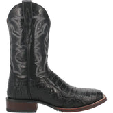Dan Post Men's Kingsly Genuine Caiman Belly Square Toe Boots - Black