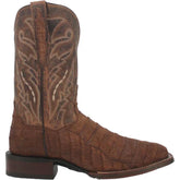 Dan Post Men's Mickey Genuine Caiman Belly Square Toe Boots - Tan