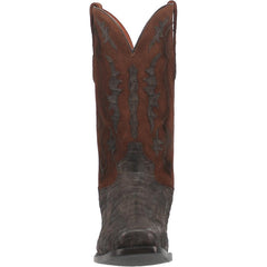 Dan Post Men's Kingsly Genuine Caiman Belly Square Toe Boots - Bay Apache