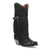 Dan Post Women's Bed of Roses Snip Toe Leather Boots - Black
