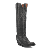 Dan Post Women's Hallie Snip Toe Leather Tall Boots - Black