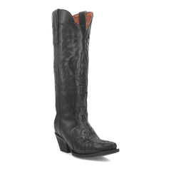 Dan Post Women's Hallie Snip Toe Leather Tall Boots - Black