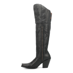 Dan Post Women's Jilted Snip Toe Leather Tall Boots - Black