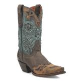 Dan Post Women's Vintage Bluebird Snip Toe Leather Boots - Chocolate