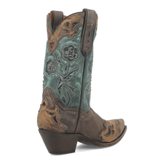 Dan Post Women's Vintage Bluebird Snip Toe Leather Boots - Chocolate