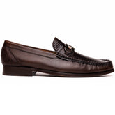 Marco Di Milano Enzo Lizard Bit Loafers Brown