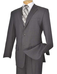 Executive Classic Fit Two Piece Suit Color Solid Gray