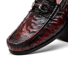 Marco Di Milano Ferrioni Black Cherry Leather Loafers