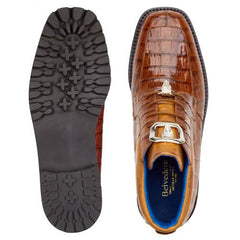 Belvedere Gallardo Antique Sport Genuine Crocodile Tractor Sole Ankle Boots