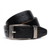 Marco Di Milano Giovanni Belt Black Leather Loafer