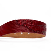 Marco Di Milano Giovanni Belt Red Leather Shoe