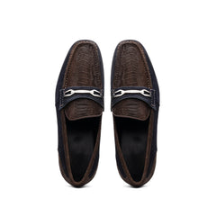 Marco Di Milano Hugo: Brown/Navy Leather Dress Shoe