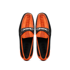Marco Di Milano Hugo - Orange & Black Leather Dress Shoe