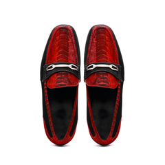 Marco Di Milano Hugo Red/Black Luxury Leather Shoe